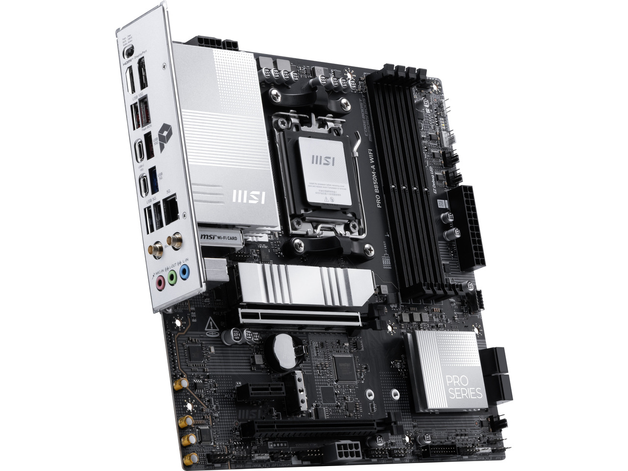 MSI PRO B850M-A WIFI AM5, Wi-F - Am5 Micro Atx Pcie 5.0 Motherboard ulasan dan harga